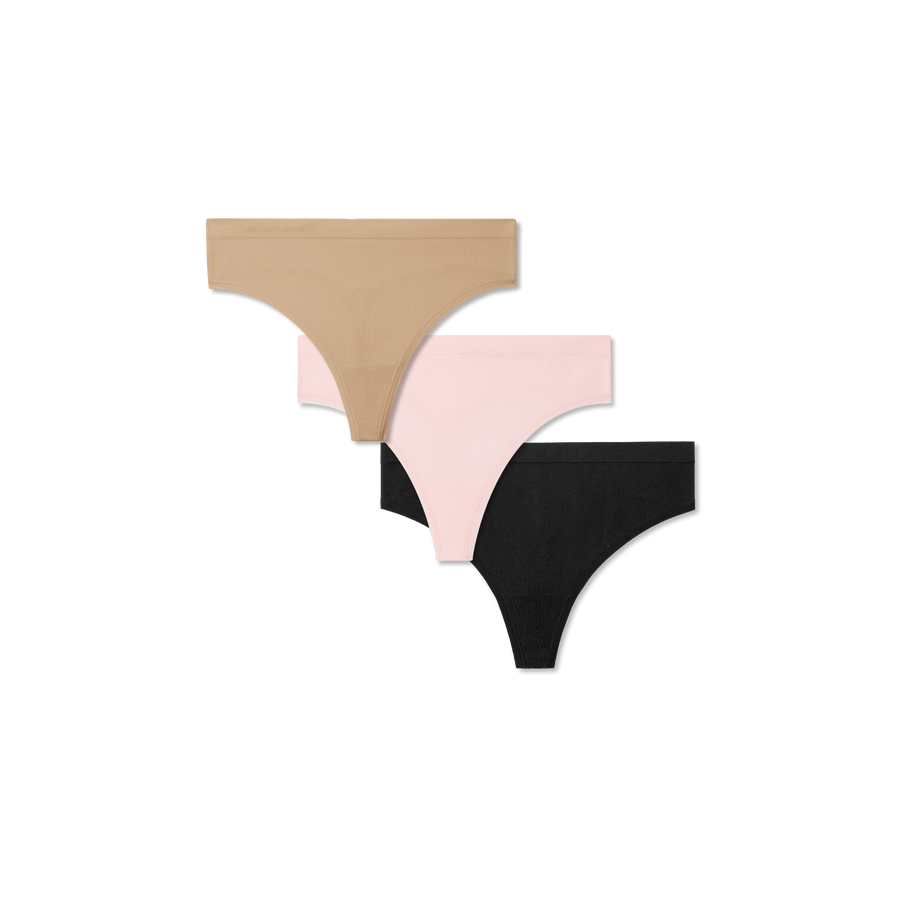 Women's Seamless Thong 3-Pack - Essential Base Layer