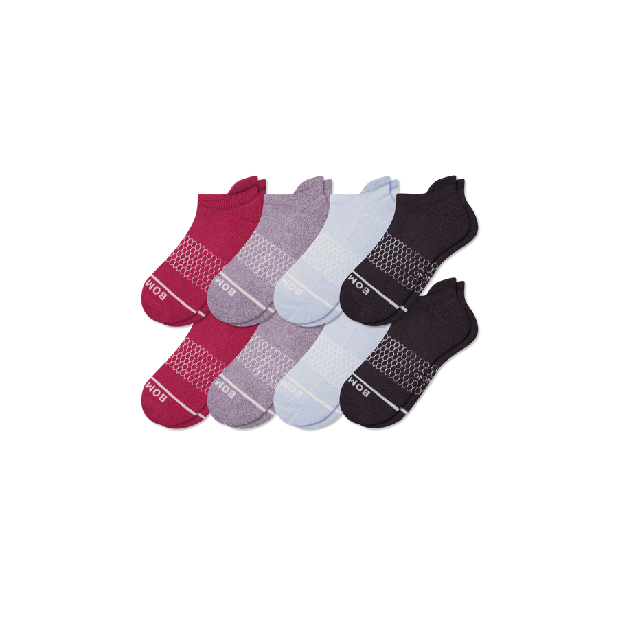 Women's Merino Wool Blend Ankle Sock 8-Pack - Weekend Studio Comfort