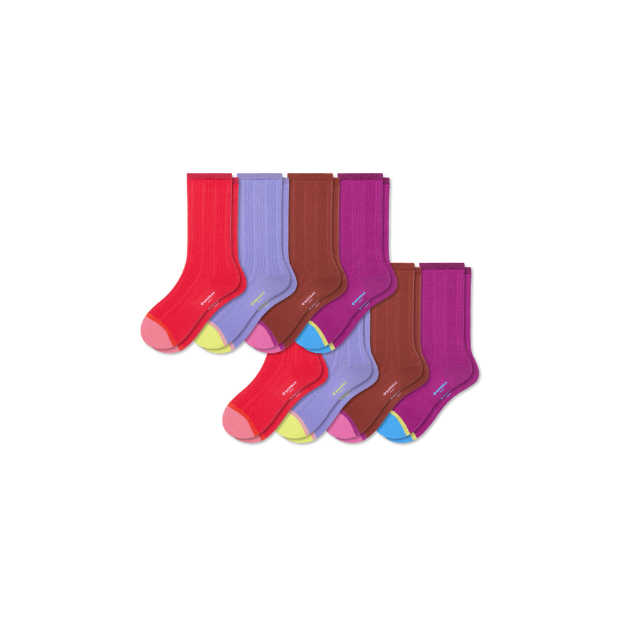 Youth Pointelle Calf Sock 8-Pack - Studio Home Move