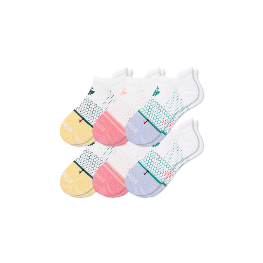 Women's Golf Ankle Sock 6-Pack - Modern Weekend Cushion