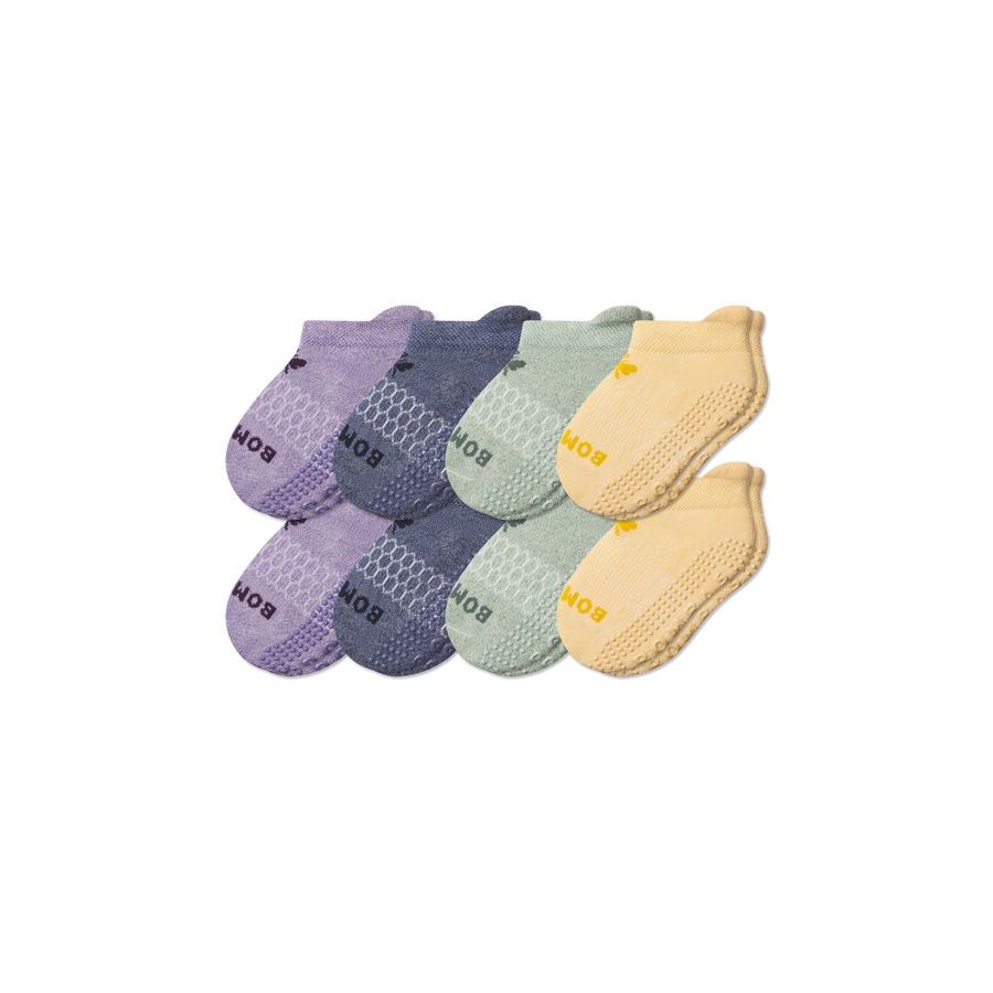 Toddler Gripper Ankle Sock 8-Pack - Trail Shift Fit