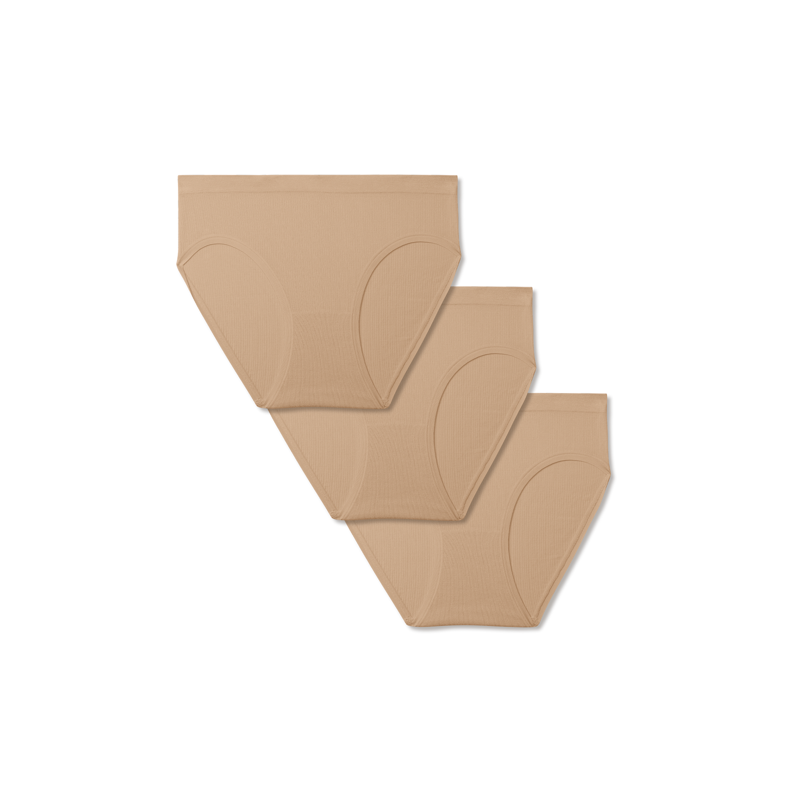 Women's Seamless Brief 3-Pack - Sahara Sand L