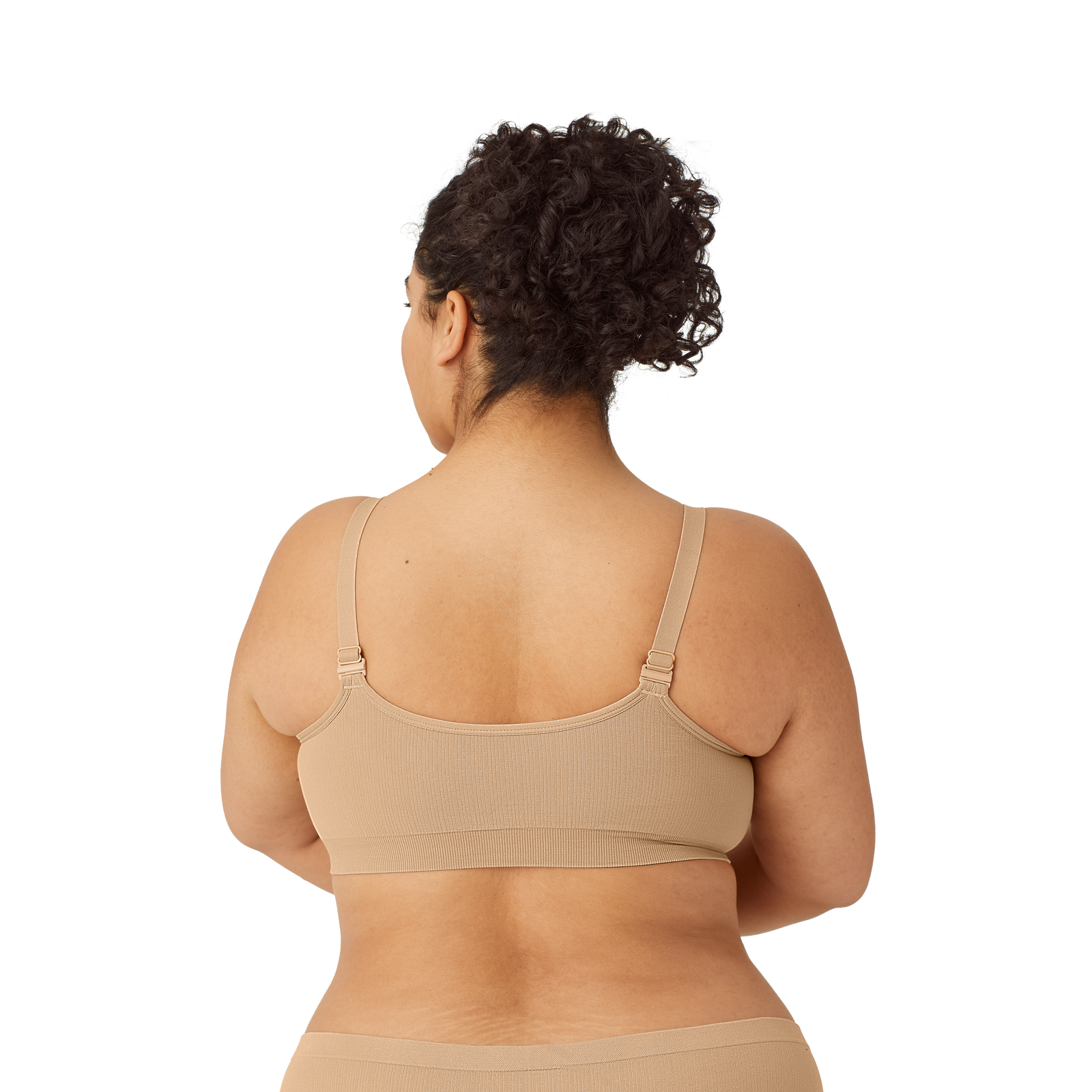 Ribbed Seamless Bralette Sandcastle WO2 Plus