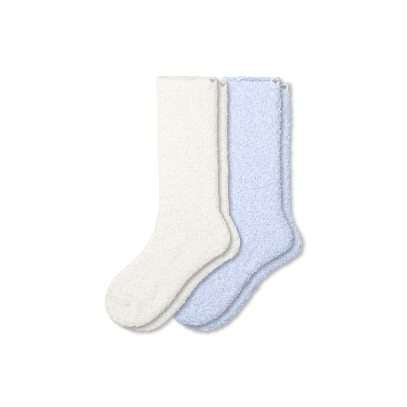 Women's Fuzzy Calf Sock 2-Pack - Soft White Stardust Mix