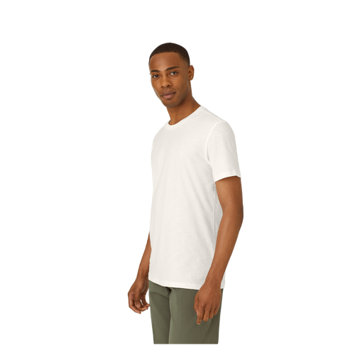 Air Slub Crew Neck T-Shirt Soft White MO2