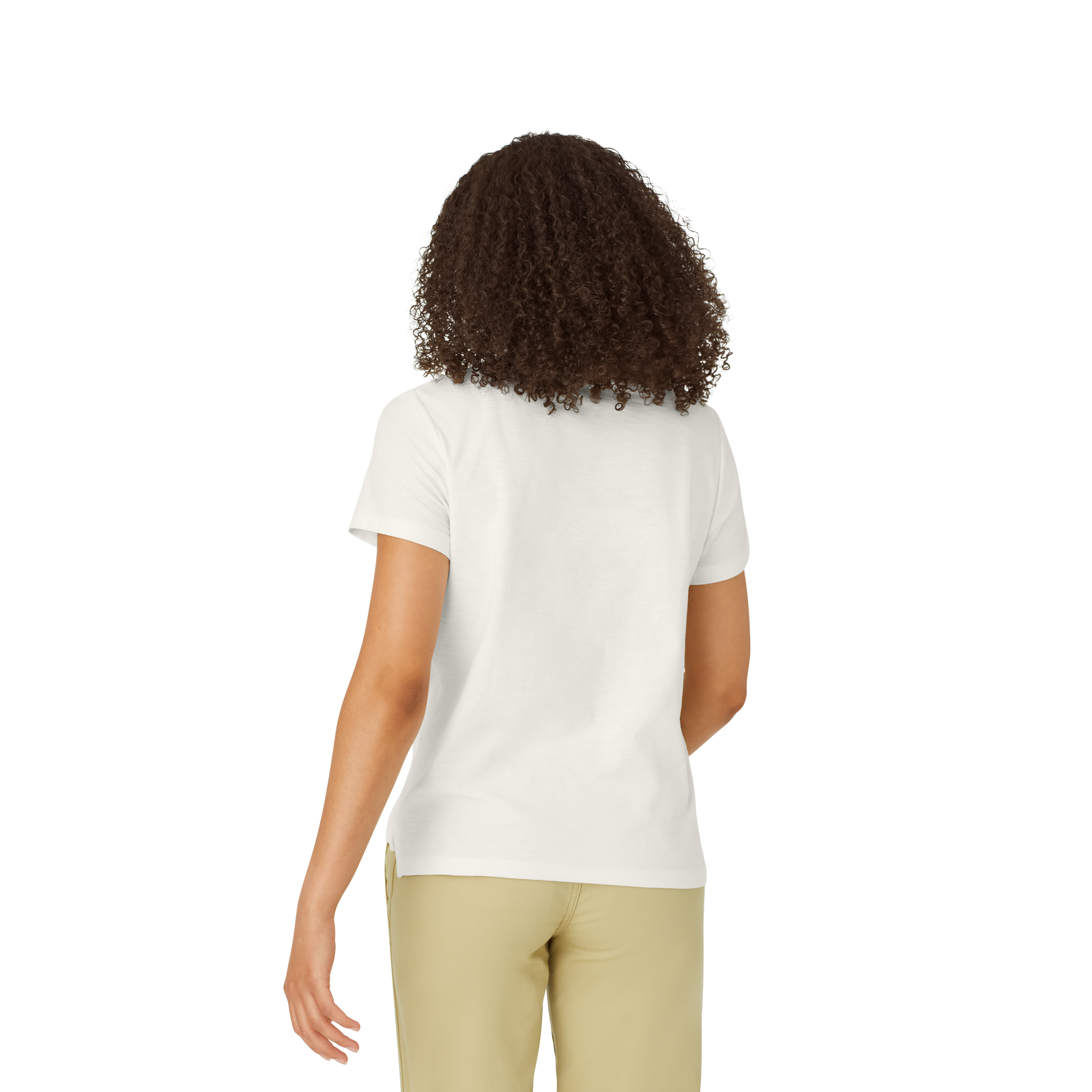 Air Slub V-Neck T-Shirt Soft White WO3