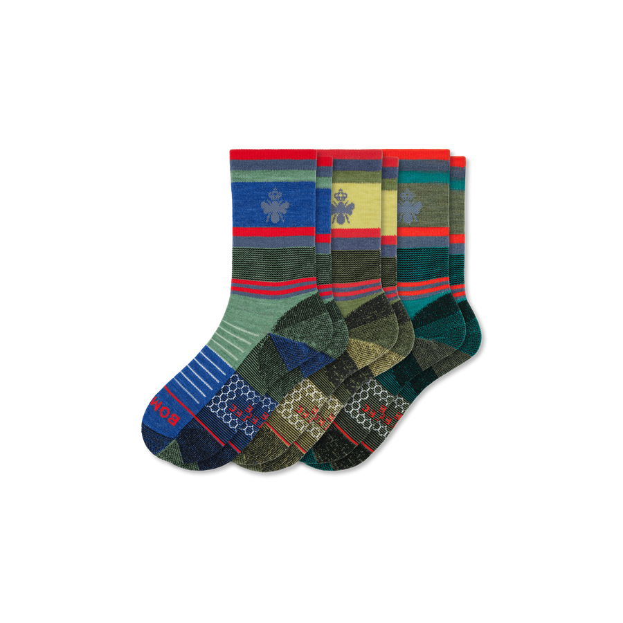 Cotopaxi x Bombas Merino Wool Blend Hiking Calf Sock 3-Pack - Modern Court Rotation