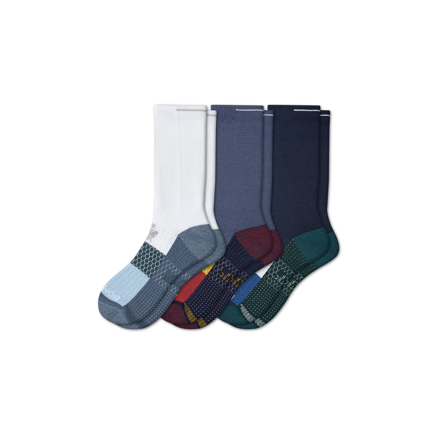 Men's Golf Calf Sock 3-Pack - Active School Cushion