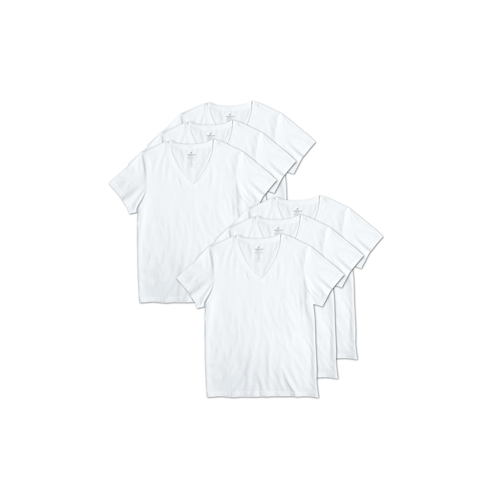 Women's Pima Cotton V-Neck T-Shirt 6-Pack - White