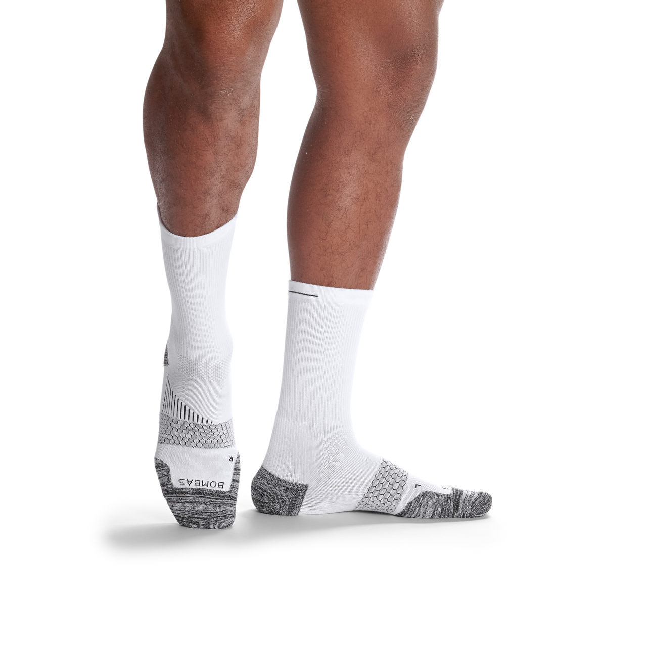 Men's Running Calf Sock 3-Pack - white-bee - 41
