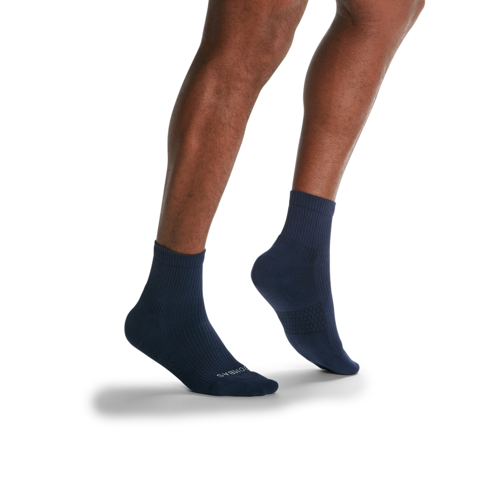 Modern Rib Quarter Socks - Midnight Navy MO2 [5702]