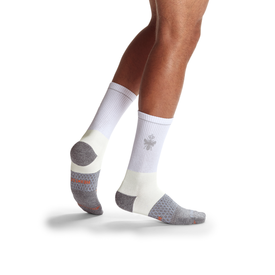 Men's All-Purpose Performance Work Calf Sock 3-Pack - white-black-mix - 4
