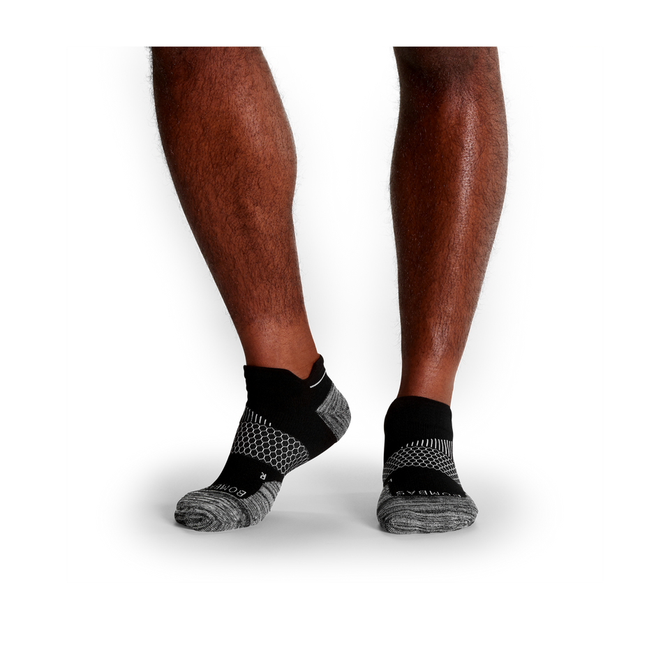 Men's Running Ankle Sock 12-Pack - white-charcoal-black - 6