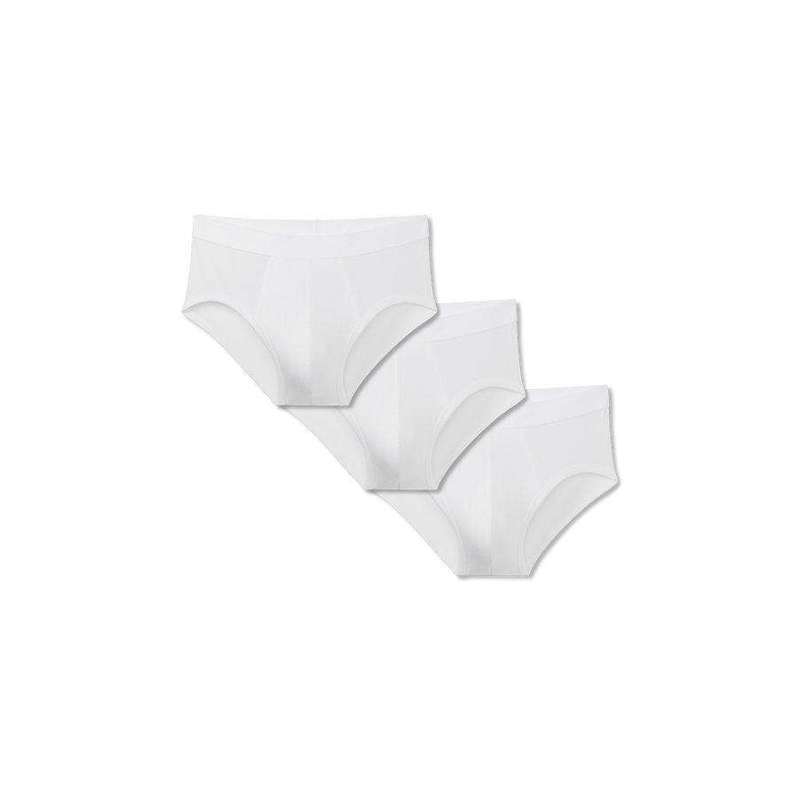 Men's Cotton Modal Blend Flyless Brief 3-Pack - Smooth Lounge Support