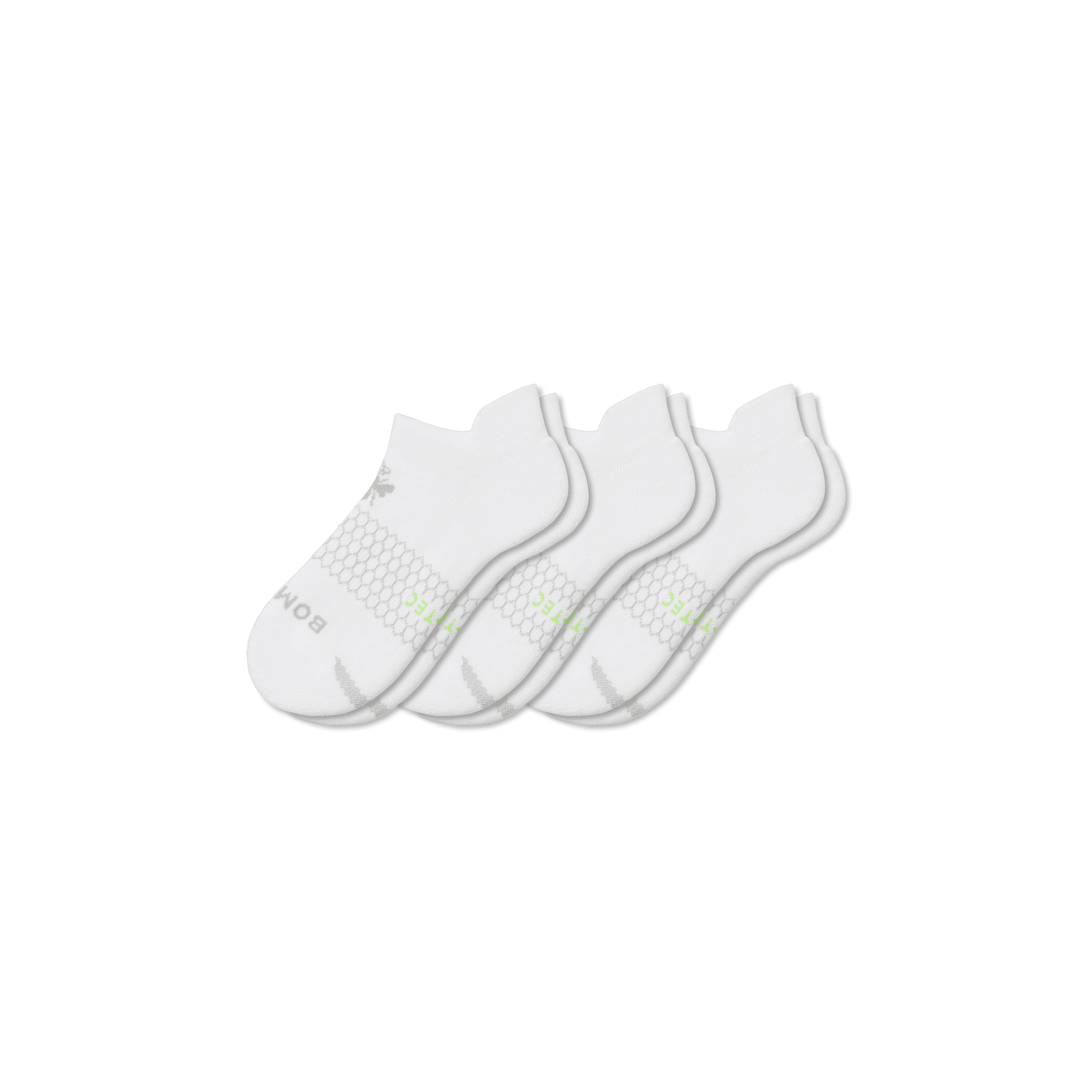 Youth All-Purpose Performance Ankle Sock 3-Pack - White L [9032]