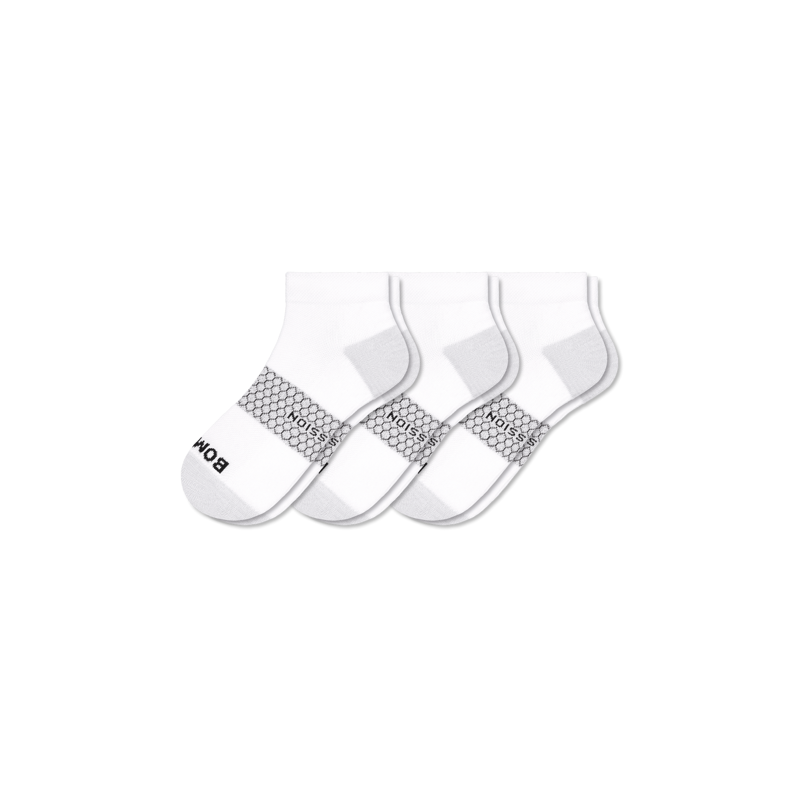 Ankle Compression Socks 3-Pack - Bright White