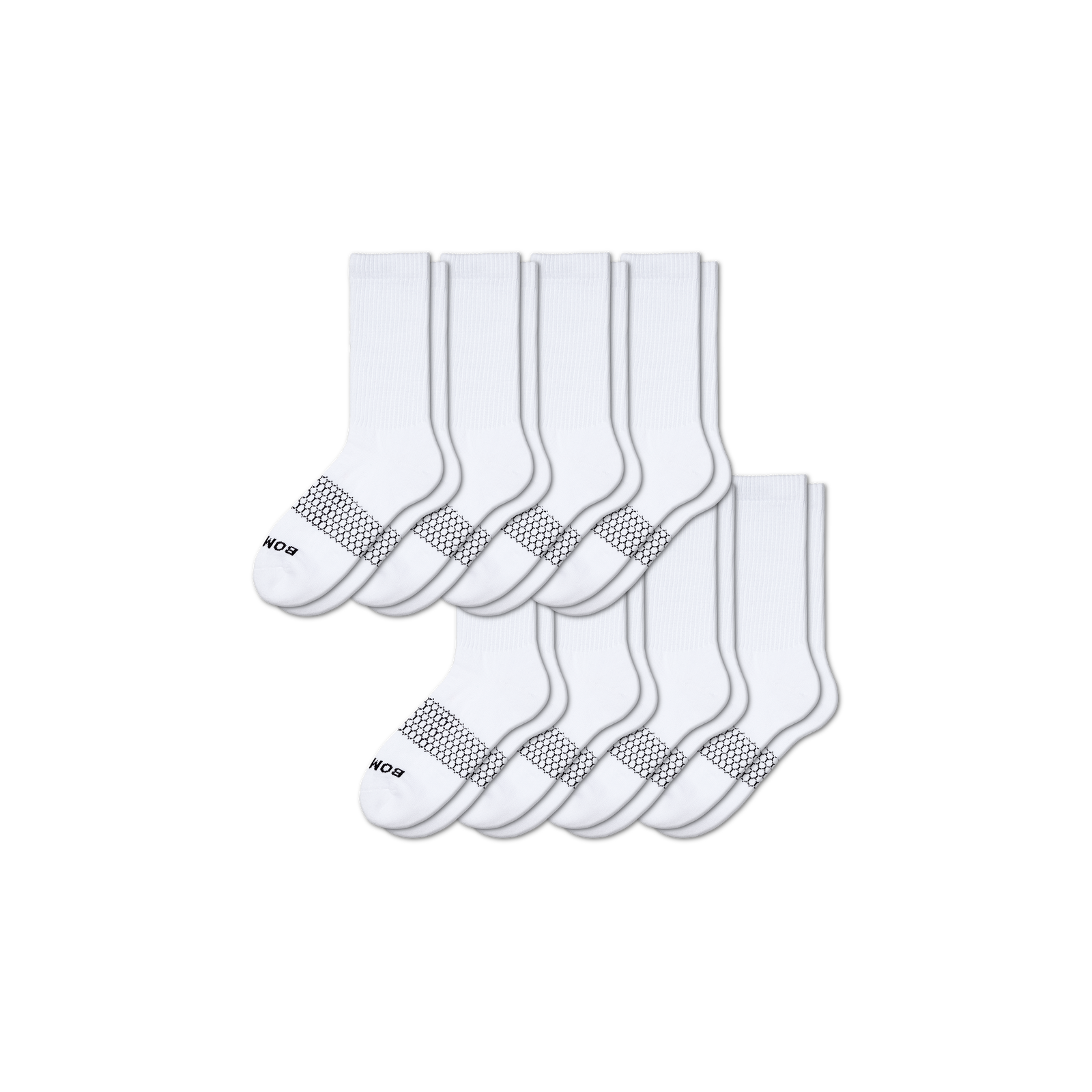 Women's Calf Sock 8-Pack - white - 5