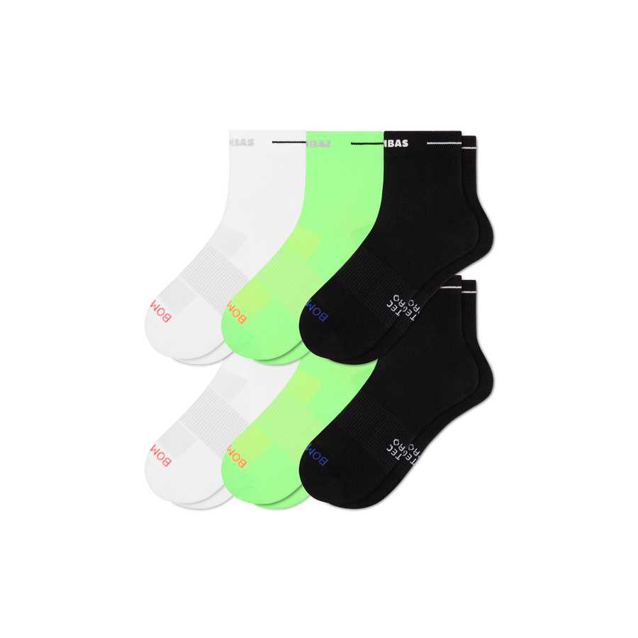 Men's RunPro Quarter Sock 6-Pack - Light Office Fit