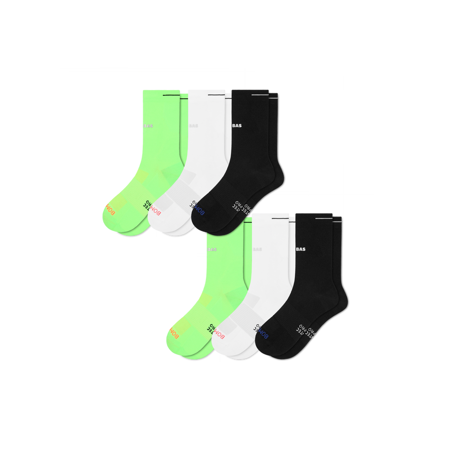 Men's RunPro Half Calf Sock 6-Pack - Daily Court Pair