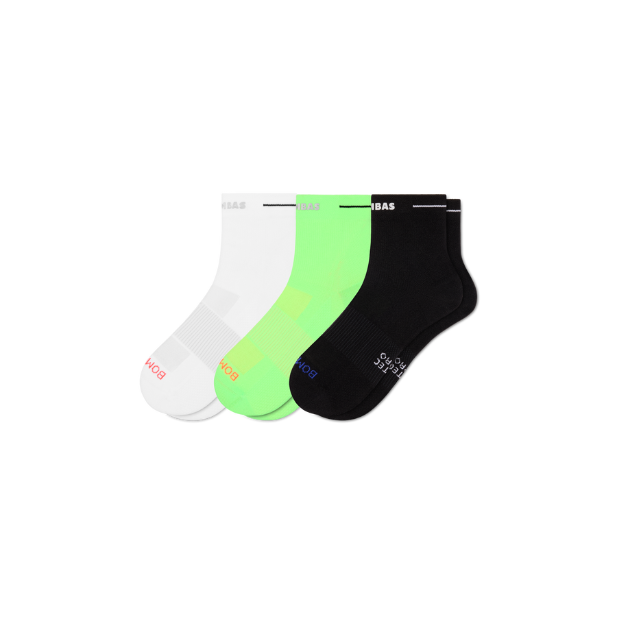 Men's RunPro Quarter Sock 3-Pack - Smooth Fit