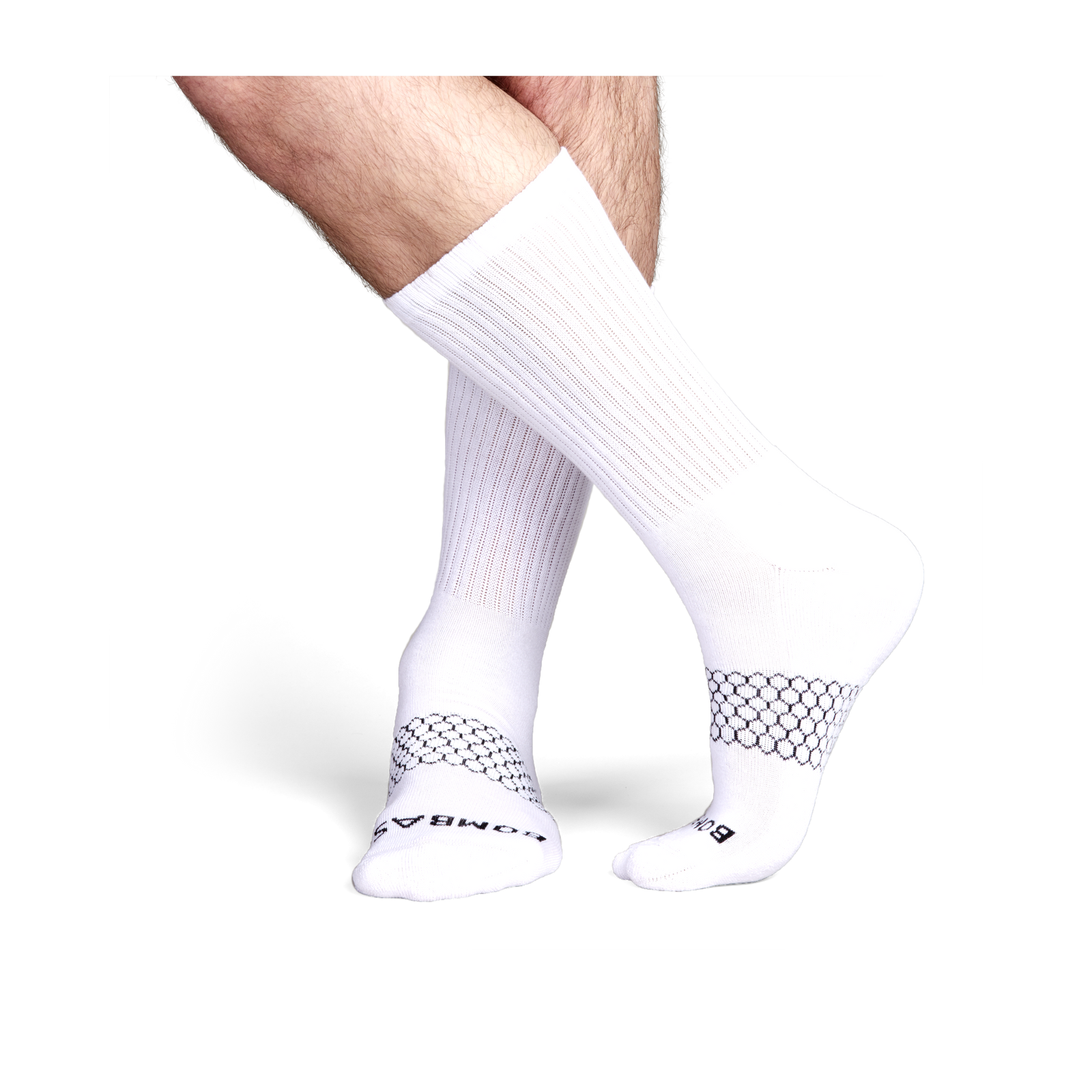 Men's Solids Calf Sock 4-Pack - white - 20