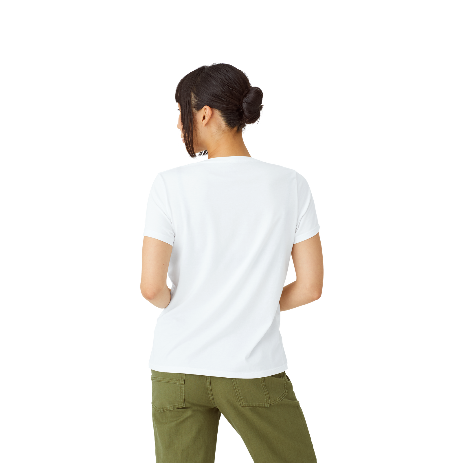Women's Pima Cotton V-Neck T-Shirt 6-Pack - white - 32